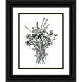 thumbnail image 1 of Scarvey, Emma 12x14 Black Ornate Wood Framed with Double Matting Museum Art Print Titled - Black and White Bouquet I, 1 of 4