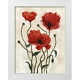 thumbnail image 1 of Scarvey, Emma 12x14 White Modern Wood Framed Museum Art Print Titled - Poppy Bouquet I, 1 of 4