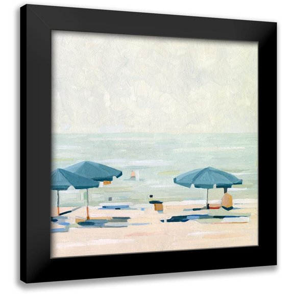 Scarvey, Emma 15x15 Black Modern Framed Museum Art Print Titled - If Its the Beaches II