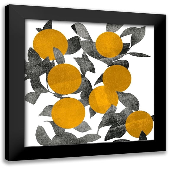 Scarvey, Emma 15x15 Black Modern Framed Museum Art Print Titled - Shadow Branch I