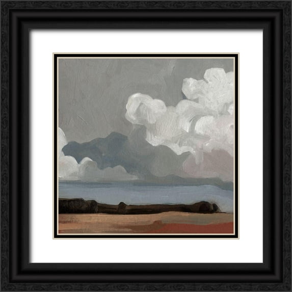 Scarvey, Emma 15x15 Black Ornate Wood Framed with Double Matting Museum Art Print Titled - Cloud Formation II