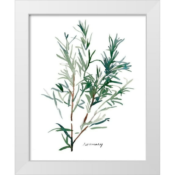 Scarvey, Emma 15x18 White Modern Wood Framed Museum Art Print Titled - Herb Garden Sketches IV