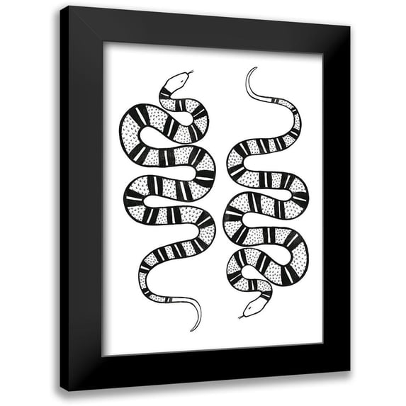 Scarvey, Emma 19x24 Black Modern Framed Museum Art Print Titled - Epidaurus Snake II