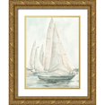 thumbnail image 1 of Scarvey, Emma 19x24 Gold Ornate Wood Framed with Double Matting Museum Art Print Titled - Soft Sail II, 1 of 4