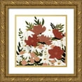 thumbnail image 1 of Scarvey, Emma 20x20 Gold Ornate Wood Framed with Double Matting Museum Art Print Titled - Terracotta Wildflowers II, 1 of 4
