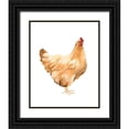 thumbnail image 1 of Scarvey, Emma 20x24 Black Ornate Wood Framed with Double Matting Museum Art Print Titled - Autumn Chicken I, 1 of 4