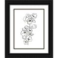 thumbnail image 1 of Scarvey, Emma 25x32 Black Ornate Wood Framed with Double Matting Museum Art Print Titled - Quince Blossom Contour II, 1 of 4