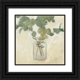 thumbnail image 1 of Scarvey, Emma 26x26 Black Ornate Wood Framed with Double Matting Museum Art Print Titled - Greenery Still Life II, 1 of 4