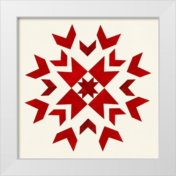 Scarvey, Emma 26x26 White Modern Wood Framed Museum Art Print Titled - Nordic Square II