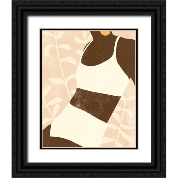 Scarvey, Emma 26x32 Black Ornate Wood Framed with Double Matting Museum Art Print Titled - Sunbathers II