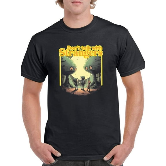 Scary Aliens: Fear The Unknown! T-Shirt Mens -Smartprints Designs, Male Regular Fit