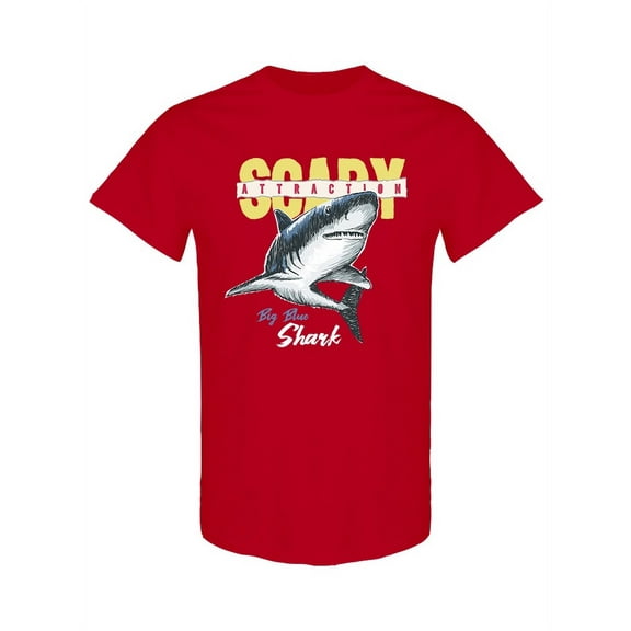Scary Attraction Shark T-Shirt Men -Image by Shutterstock, Male Medium