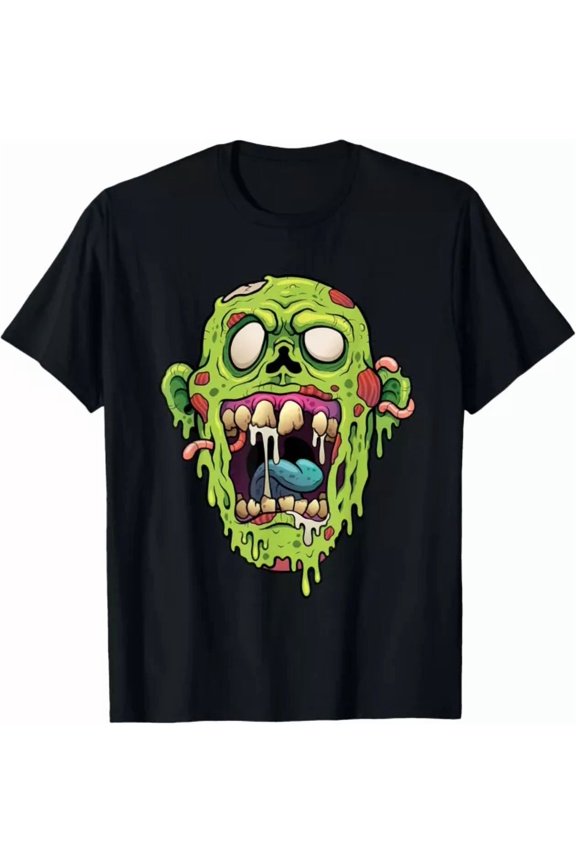 Scary Cartoon Zombie Gift Unisex S-5Xl T-Shirt