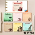 thumbnail image 1 of Scary - Cute Halloween Sticky Notes - Perfect for Gifting (3.54×3.54 Inches) 100-Pack with105 Emoticon Stickers, Quickly Jotting Down Reminders, Leaving Temporary Messages, Work on Various Surfaces, 1 of 13