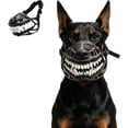 thumbnail image 1 of Scary Dog Muzzle, Anti Biting Adjustable Plastic Breathable Basket Muzzle Different Sizes for Small, Medium, Large & Extra Dogs(XL), 1 of 7