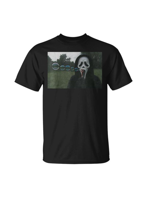 Scary Face Blowing Bubbles Horror Halloween Meme TShirt
