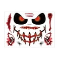 Scary Face Makeup Party Design Stickers