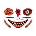 Scary Face Makeup Party Design Stickers