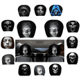 thumbnail image 1 of Scary Face Mask Car Headrest Covers, Funny Spooky Ghostface Car Accessories Halloween Auto Decor Stretchy Fit Machine Washable 2PC (D), 1 of 6