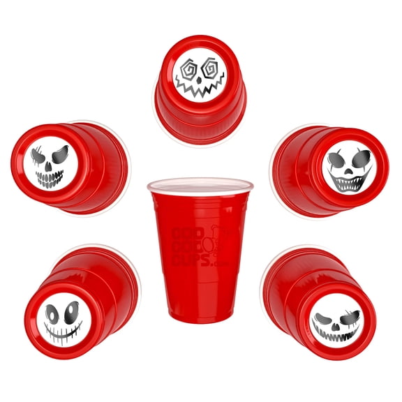 CooCoo Cups® 16oz Scary Faces Party Cups - 50 Count