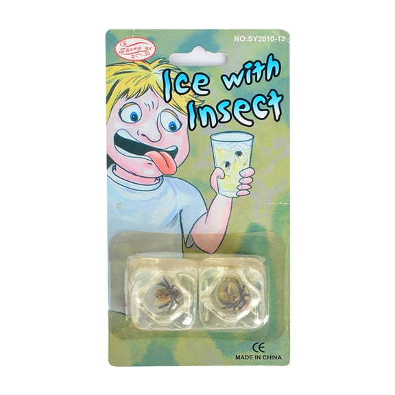 Scary Fake Ice Bug Fly Caterpillar Prank , Joke Scare Trick Party Favors for Carnival