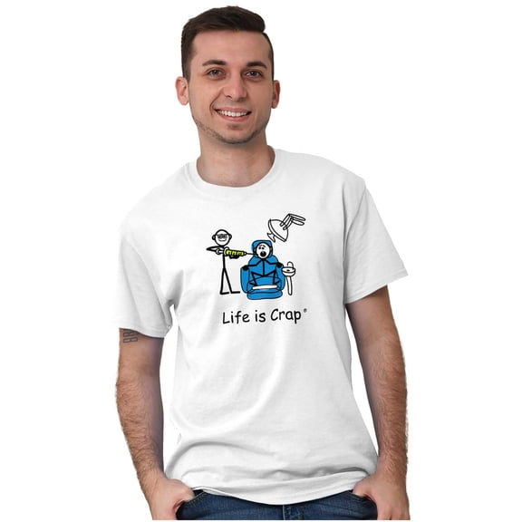 Scary Fear Evil Dentist Funny Novelty Men's Graphic T Shirt Tees Brisco Brands L