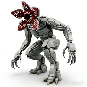 Scary FlowerHead Monster Building Bricks 712 Pcs Horror Creature Figure DIY Collectible Display Ornament