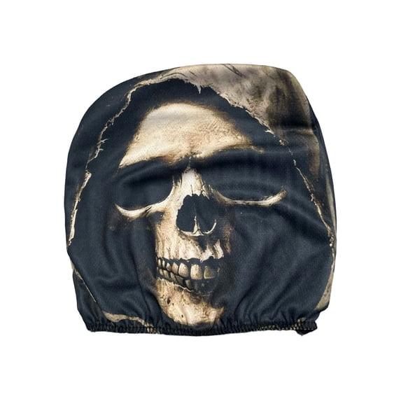 Scary Ghost Face Headrest Covers, Horror Face Print Polyester Universal Fit Headrest Covers, 2026 New Spooky Scary Headrest Covers for Cars, Funny Washable Breathable Face Car Head Rest Cover(G,1Pcs)