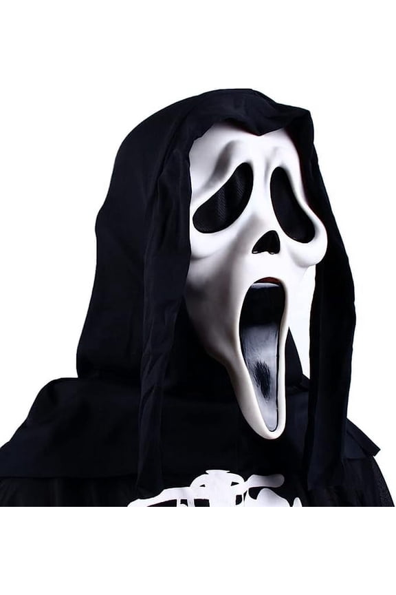 Scary Ghost Mask - 1pc Full Face Halloween Cover