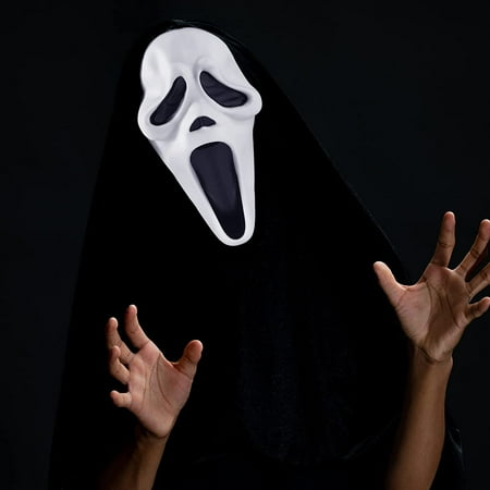 Scary Ghost Skull Mask Halloween Mask Party Favors, Horror Cosplay Costume Masquerade Props Game Video Birthday Party Supplies