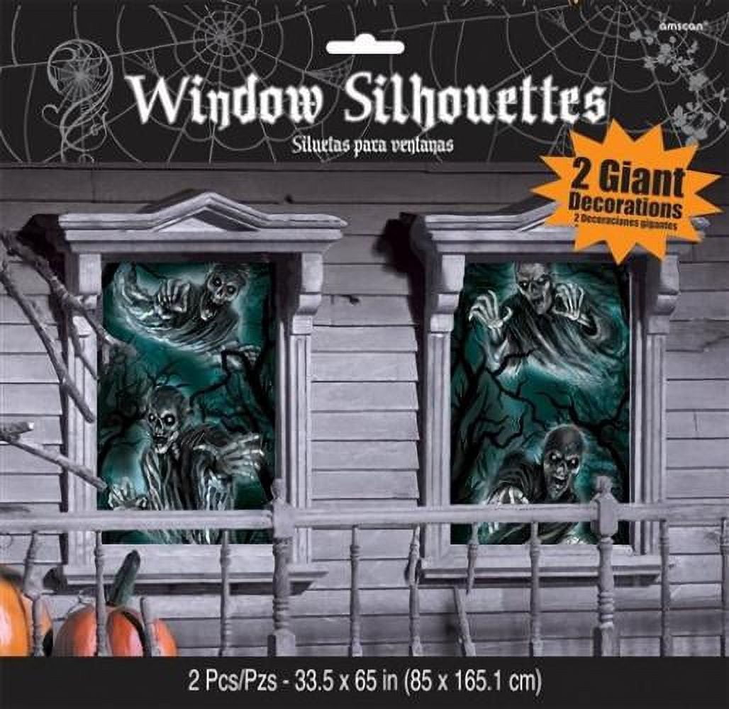 Scary Ghost Window Clings Set of 2