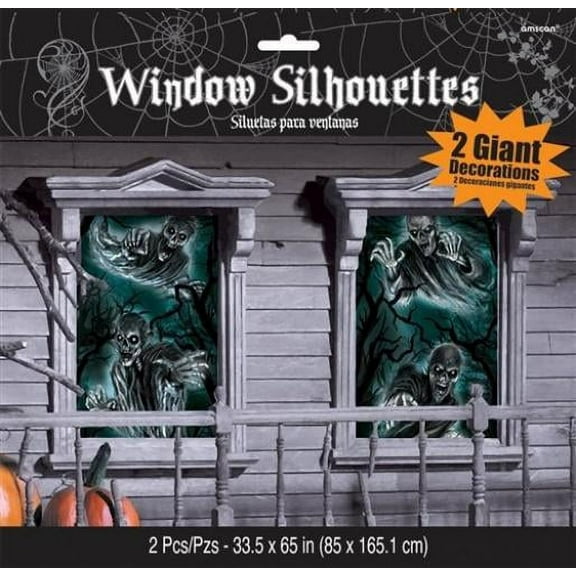 Scary Ghost Window Clings - Set of 2