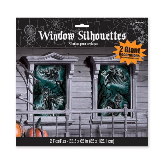 Scary Ghost Window Clings - Set of 2