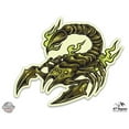 thumbnail image 1 of Scary Gold Scorpion - 3" Vinyl Sticker - For Car Laptop I-Pad Phone Helmet Hard Hat - Waterproof Decal, 1 of 1