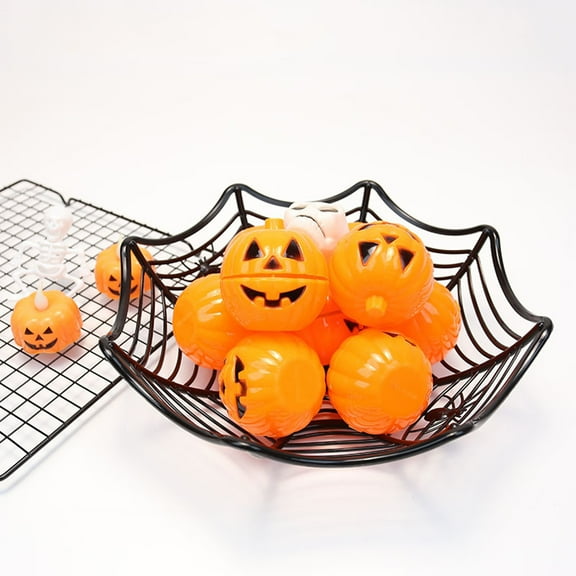 Scary-Good Décor up to 25% Off Halloween Spider Web Plastic Basket Bowls for Halloween Trick or Treat Hand Grabbing Candy Holder Bowls Halloween Party Supplies Decoration