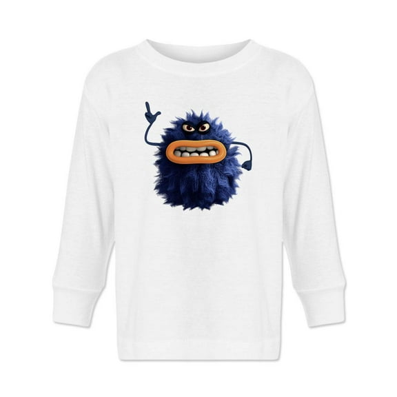 Scary Hairy Monster Long Sleeve Toddler -Image by Shutterstock,  3 Toddler