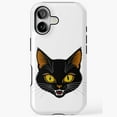 thumbnail image 1 of Scary Halloween Cat Black Cat Compatible Phone Case for iPhone 11–17 Pro Max, 1 of 2