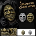 thumbnail image 1 of Scary Halloween Clown Mask Hard Plastic Embossed Adult 8X9 Inch, Creepy Horror Mask for Dress Up at Haunted House, Trick Or Treat Ghost Zombie Scare Jester Villain Eerie, 1 of 5