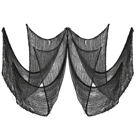 Scary Halloween Decor Creepy Cloth Decorations,Stretchy Spider Web Weave and Creepy Gauze,Halloween Haunted House Party Decoration Supplies - Multiple Colors
