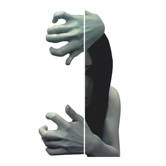 Scary Halloween Decorations Window Clings, Horror Female Ghost Window Decal Sticker Set, Creepy School Home Office Decor Party Supplies