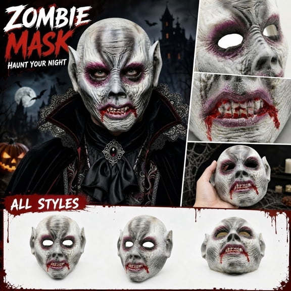 Scary Halloween Mask, Face Mask, 8X9 Inch Horror Mask, for Haunted House, Scary, Mask, Scary Halloween Decorations, Halloween Gift, 1 Piece