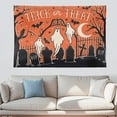 thumbnail image 1 of Scary Halloween Tapestry, 40x60 inches, Trick or Treat Polyester Fabric Wall Hanging, Halloween Decor, Home Decor, College Dorm, Party, Room Decor, 1 of 3
