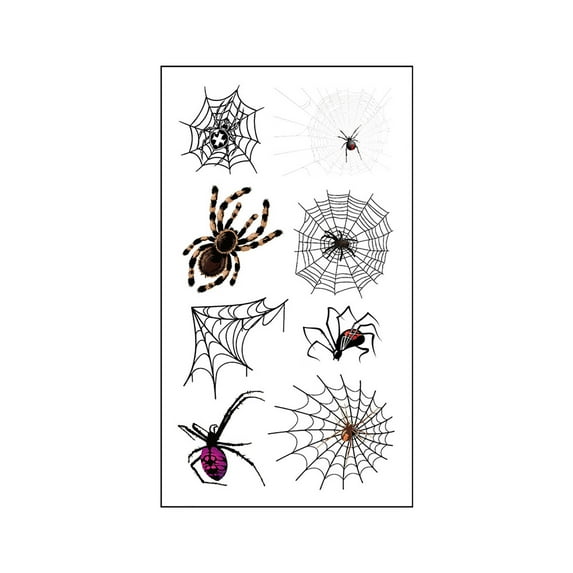 Scary Halloween Temporary Sticker Set for Party Supplies and Accessories with Three Design