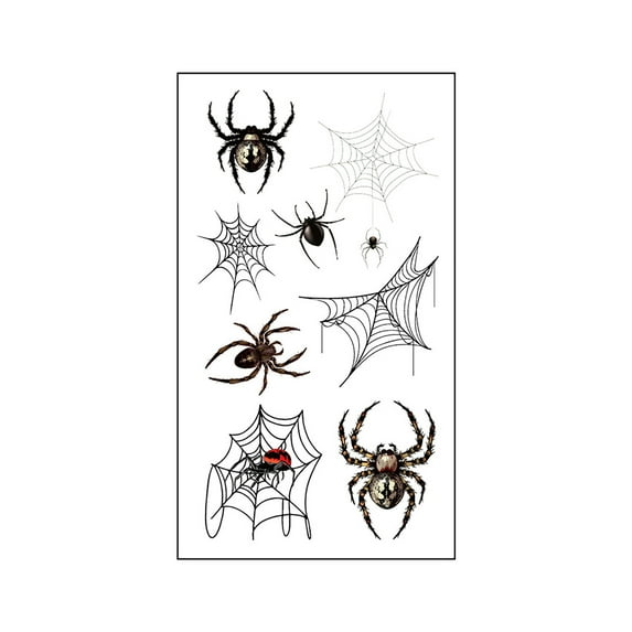 Scary Halloween Temporary Sticker Set for Party Supplies and Accessories with Three Design