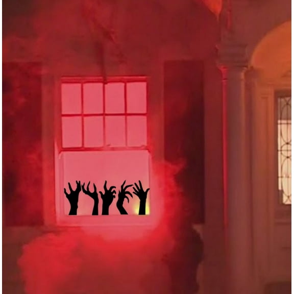 Scary Halloween hands window Cling decals: Large Halloween Removable, Durable & Reusable Decor