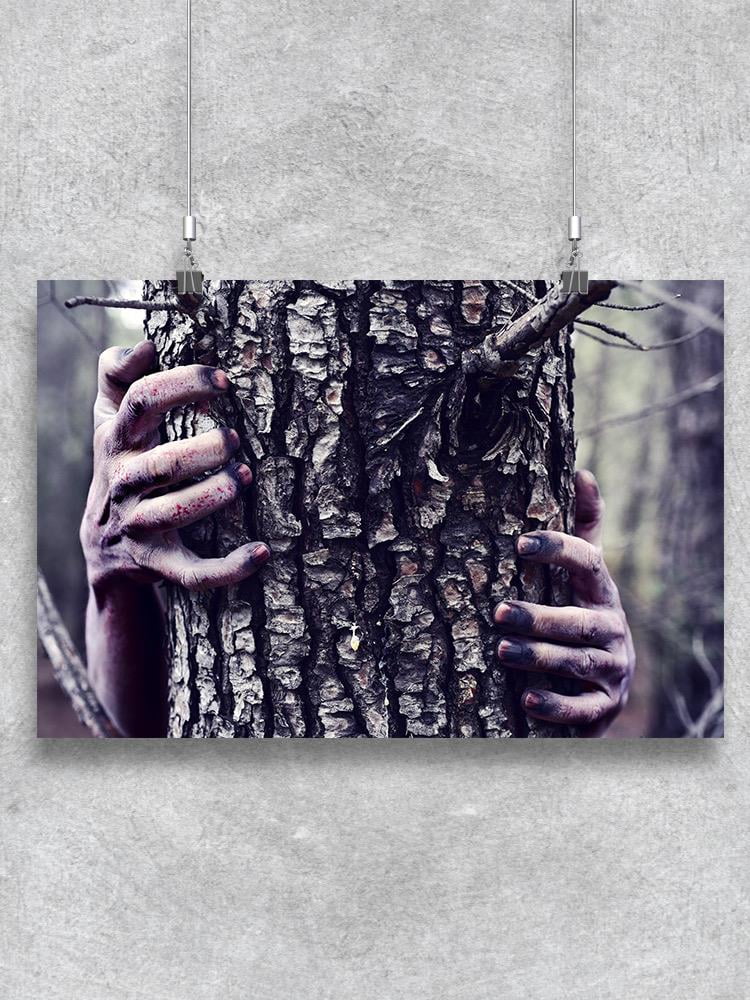 Hand Tree Scary Scary Hands Holding Tree Poster -Image by Shutterstock - Walmart.com