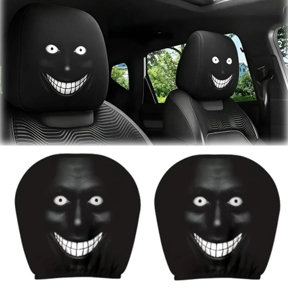 Scary Headrest Covers For Cars, Scary Printing Car Seat Headrest Cover