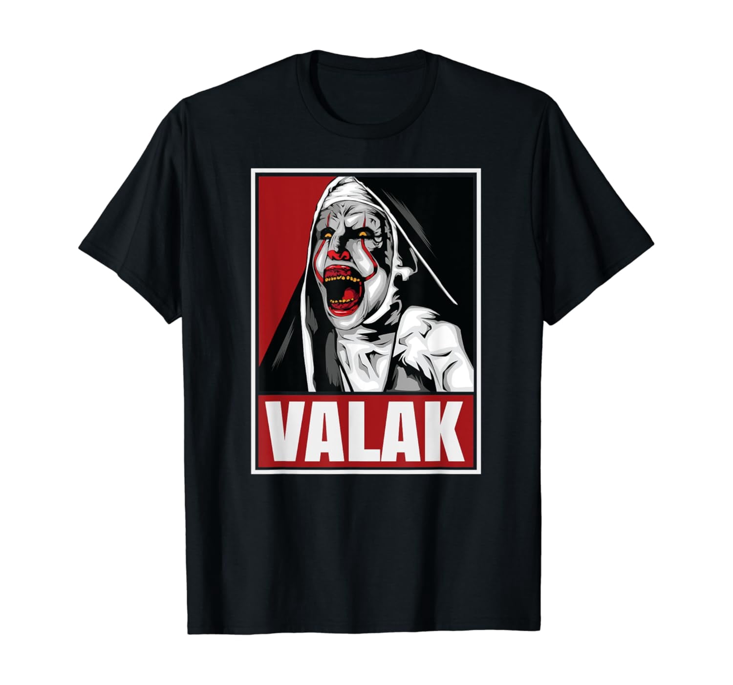 Scary Horror Nun Valak Graphic T-Shirt Size S-5XL - Walmart.com