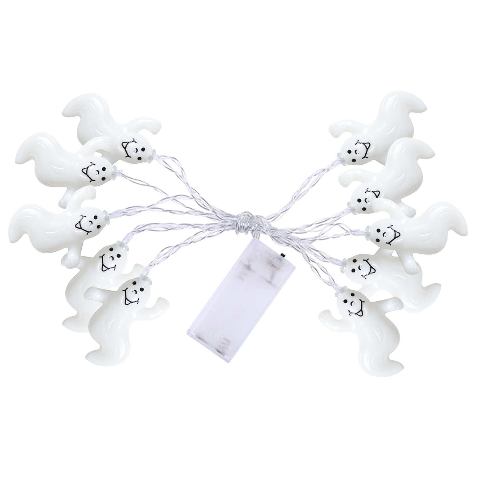 Scary LED Strawman Vintage Square Battery Powered Flameless Candle For