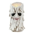 Scary LED Strawman Vintage Square Battery Powered Flameless Candle For
